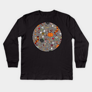 Autumn Pattern Kids Long Sleeve T-Shirt